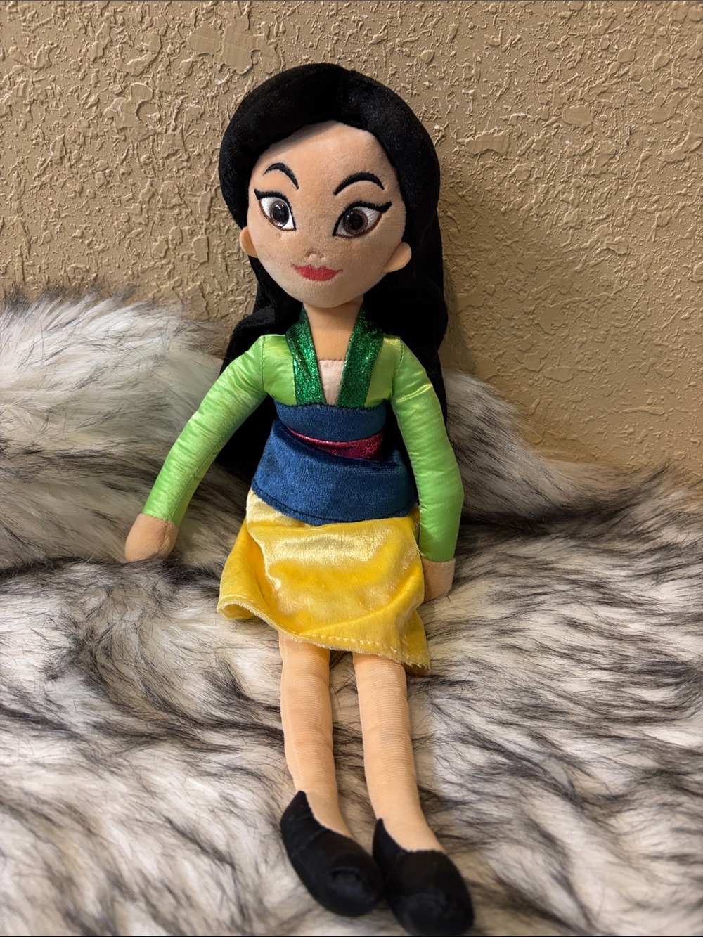 Ty Sparkle Mulan Disney Plush doll beanie